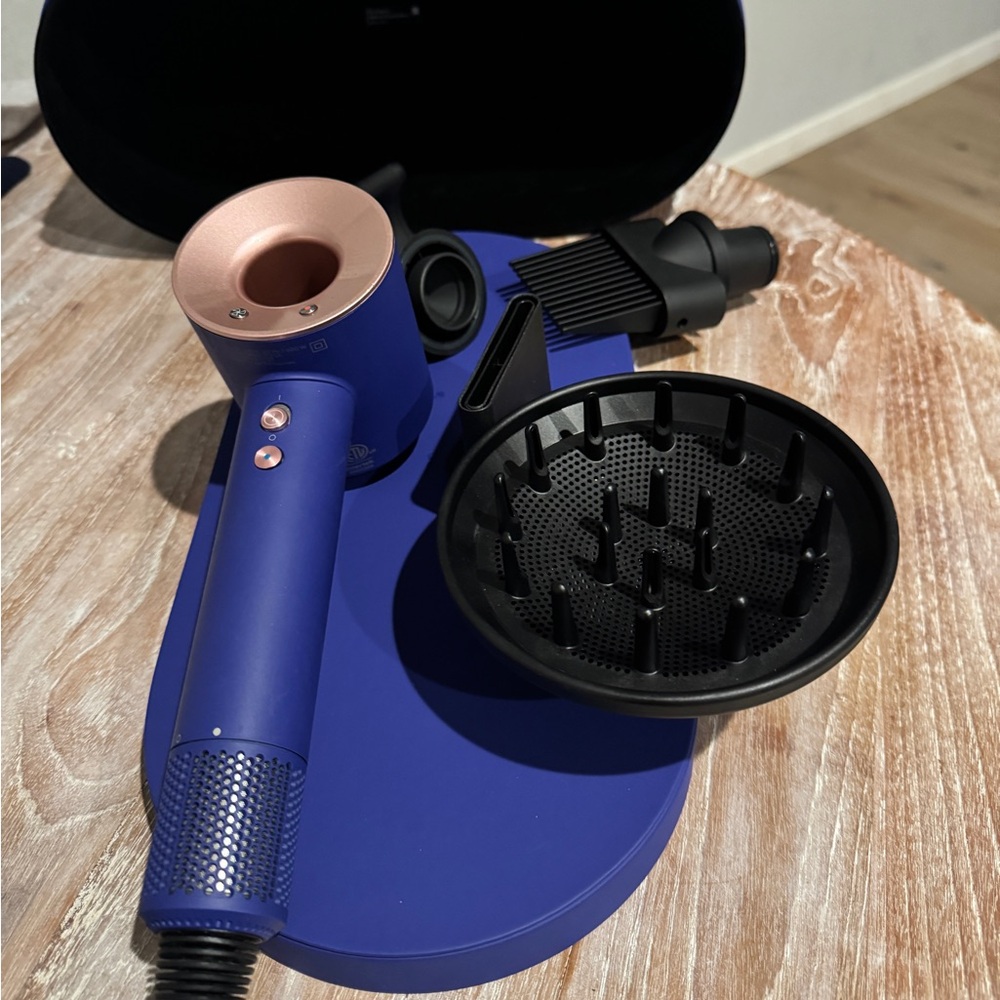 Dyson supersonic hair dryer blue and copper